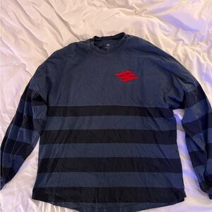 Disney cruise line Navy Striped Long Sleeve Tee